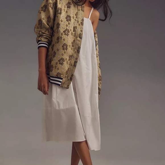 Anthropologie Pilcro Slouchy Floral Bomber Jacket - Picture 15 of 16